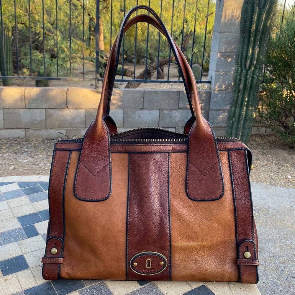 Fossil Vintage Revival Top Zip Satchel